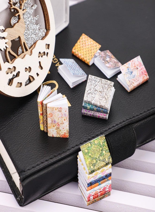 NQEUEPN 20pcs 1:12 Scale Miniatures Dollhouse Books, Dollhouse Mini Books Assorted Dollhouse Accessories Pretend Play Toy Supplies for Boys and Girls, Bedroom, Study Room Decoration (Grid Prints) - Image 3